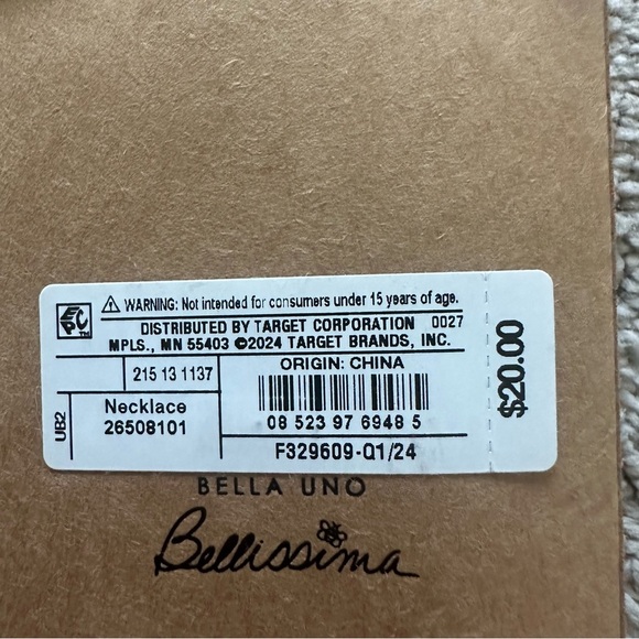 Bella Uno Bellissima Gold & Pink Quartz Pink Shaker Necklace - Picture 5 of 5